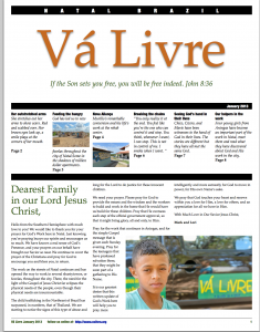 cover of the new 2013 newsletter